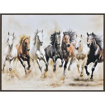 Classy Living Wild Hearted Thundering Herd 30"x39", Brown/Brz