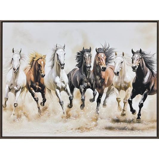 Classy Living Wild Hearted Thundering Herd 30"x39", Brown/Brz