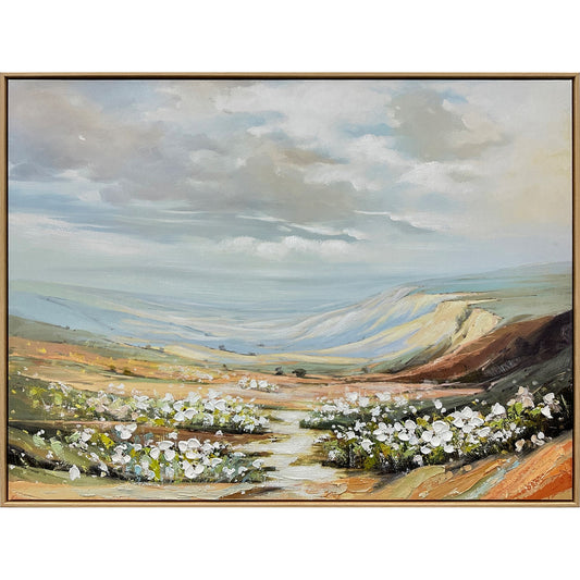 Classy Living Resilient, Light Natural Wood/Blue-Gray/Cream/Sage/Tan