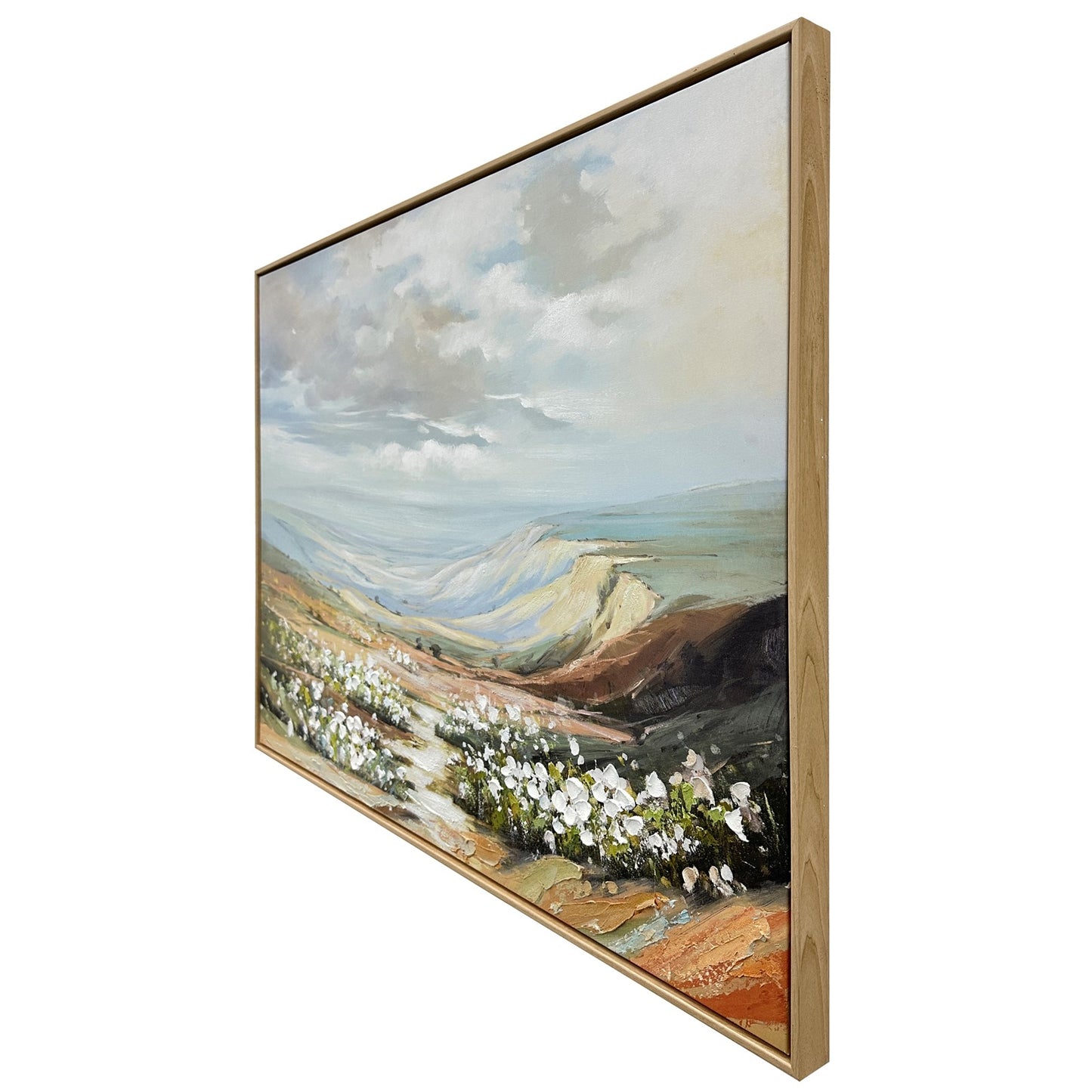 Classy Living Resilient, Light Natural Wood/Blue-Gray/Cream/Sage/Tan