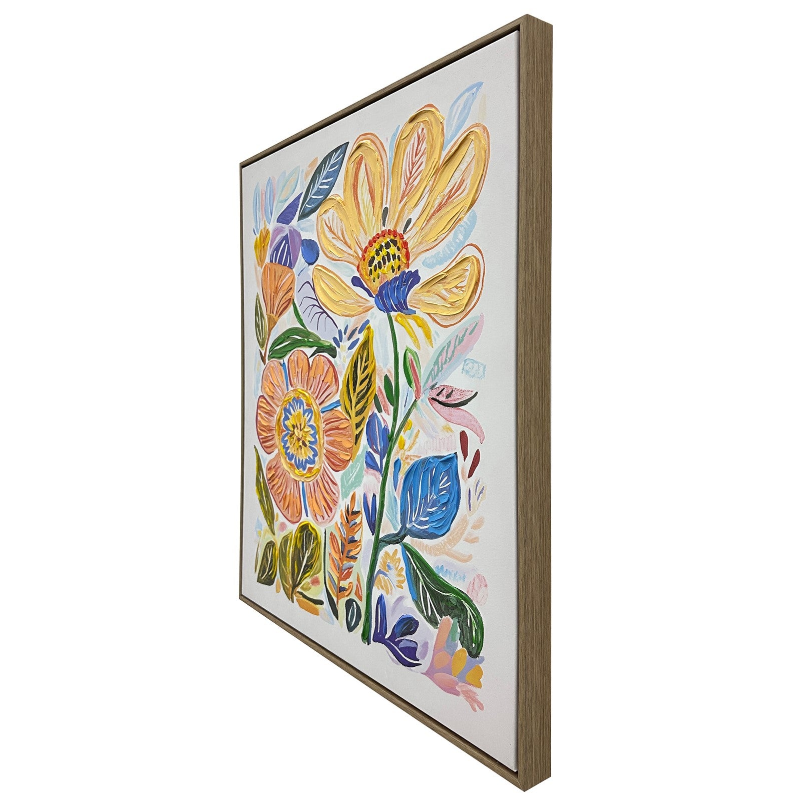 Classy Living Vibrant Petal Reverie 28"x24", Natural/Multicolor