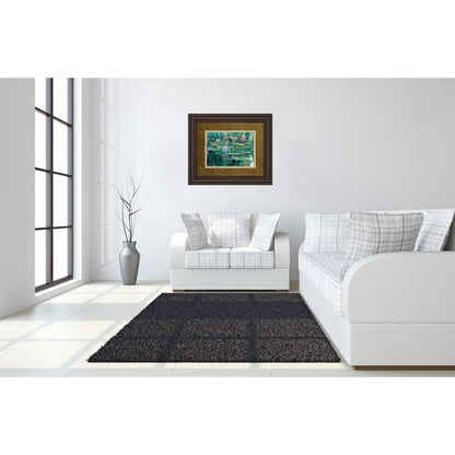 Classy Living Tranquil Garden Wall Art 40x34in | Contemporary Cinnamon Mocha MDF Frame | Living Room & Bedroom Botanical Decor | 40 x 34 x | Model DM2135