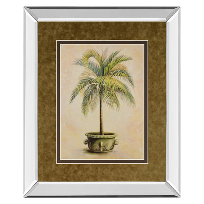 Classy Living Potted Palm Mirrored Wall Art 34x40in | Transitional Polystyrene/Mirror Frame | Living Room, Bedroom & Office Decor | 34 x | Model DM2159MF