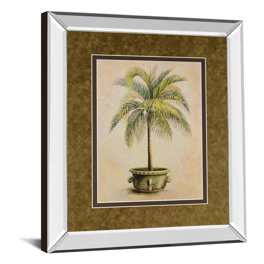 Classy Living Potted Palm Mirrored Wall Art 34x40in | Transitional Polystyrene/Mirror Frame | Living Room, Bedroom & Office Decor | 34 x | Model DM2159MF