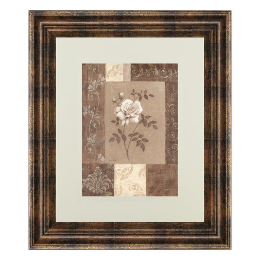 Classy Living Timeless Rose 34x40in Wall Art | Transitional Multicolor Paper Framed Art | Living Room, Bedroom & Office Decor | 34 x 40 x 1 | Model DM2171