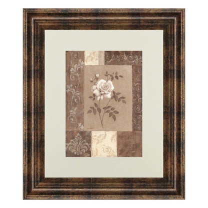 Classy Living Timeless Rose 34x40in Wall Art | Transitional Multicolor Paper Framed Art | Living Room, Bedroom & Office Decor | 34 x 40 x 1 | Model DM2171