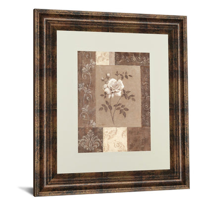 Classy Living Timeless Rose 34x40in Wall Art | Transitional Multicolor Paper Framed Art | Living Room, Bedroom & Office Decor | 34 x 40 x 1 | Model DM2171