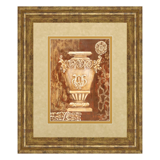 Classy Living Ornate Urn Still Life Wall Art 34x40in | Transitional Gilded Radiance MDF Frame | Living Room & Dining Room Decor | 1 x 34 x | Model DM2200