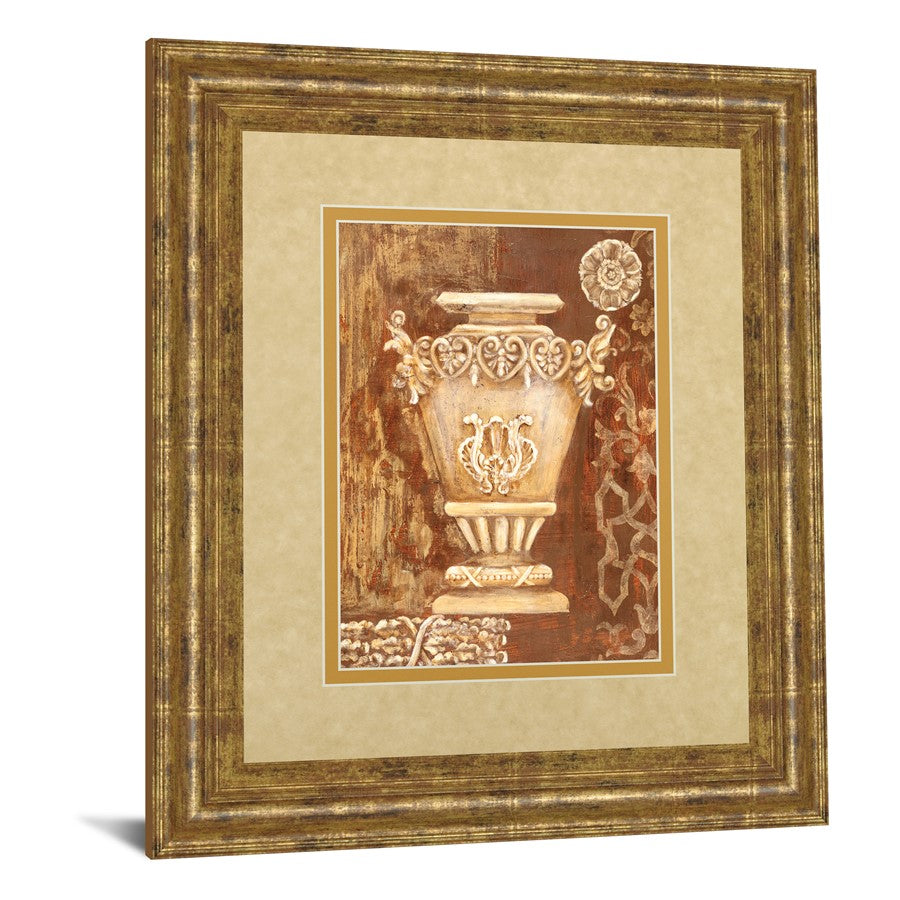 Classy Living Ornate Urn Still Life Wall Art 34x40in | Transitional Gilded Radiance MDF Frame | Living Room & Dining Room Decor | 1 x 34 x | Model DM2200