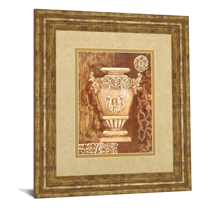 Classy Living Ornate Urn Still Life Wall Art 34x40in | Transitional Gilded Radiance MDF Frame | Living Room & Dining Room Decor | 1 x 34 x | Model DM2200
