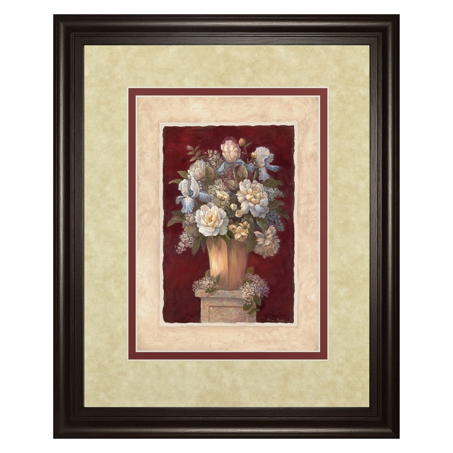Classy Living Botanical Elegance 34x40in Wall Art | Traditional Floral in Dark Chocolate Frame | Living Room, Bedroom & Office Decor | 34 x | Model DM5084
