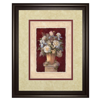 Classy Living Botanical Elegance 34x40in Wall Art | Traditional Floral in Dark Chocolate Frame | Living Room, Bedroom & Office Decor | 34 x | Model DM5084