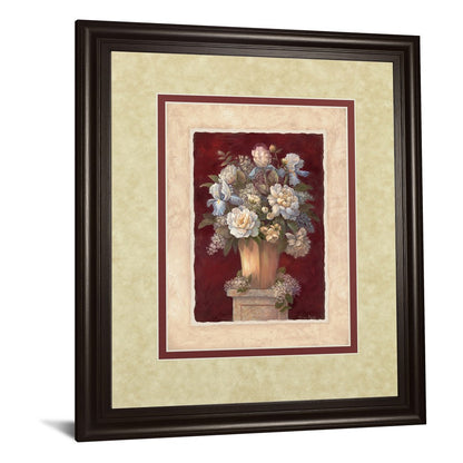 Classy Living Botanical Elegance 34x40in Wall Art | Traditional Floral in Dark Chocolate Frame | Living Room, Bedroom & Office Decor | 34 x | Model DM5084