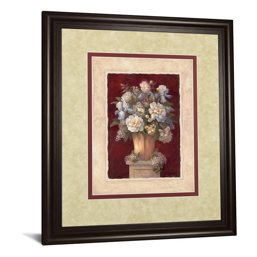 Classy Living Botanical Elegance 34x40in Wall Art | Traditional Floral in Dark Chocolate Frame | Living Room, Bedroom & Office Decor | 34 x | Model DM5084