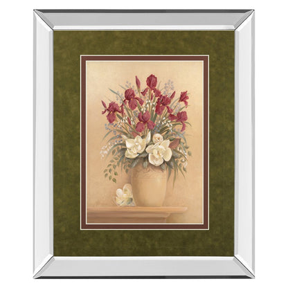 Classy Living Timeless Bouquet 34x40in Wall Art | Contemporary Floral with Mirrored Frame | Living Room & Bedroom Decor | 34 x 40 x 3 in | Model DM5125MF