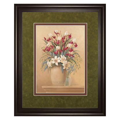 Classy Living Classic Petal II 34x40in Wall Art | Contemporary Dark Chocolate MDF Frame with Floral Print | Living Room & Bedroom Decor | 1 | Model DM5126