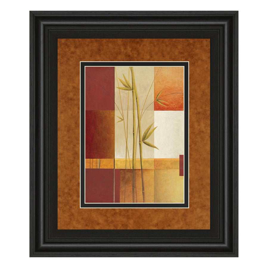 Classy Living Sunlit Harmony 34x40in Wall Art | Contemporary Midnight Aura Frame Botanical Print | Living Room & Office Decor | 34 x 40 x 1 | Model DM5131