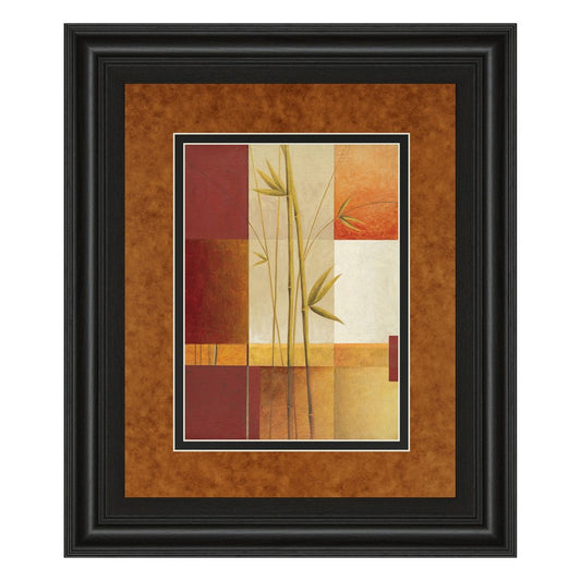 Classy Living Sunlit Harmony 34x40in Wall Art | Contemporary Midnight Aura Frame Botanical Print | Living Room & Office Decor | 34 x 40 x 1 | Model DM5131