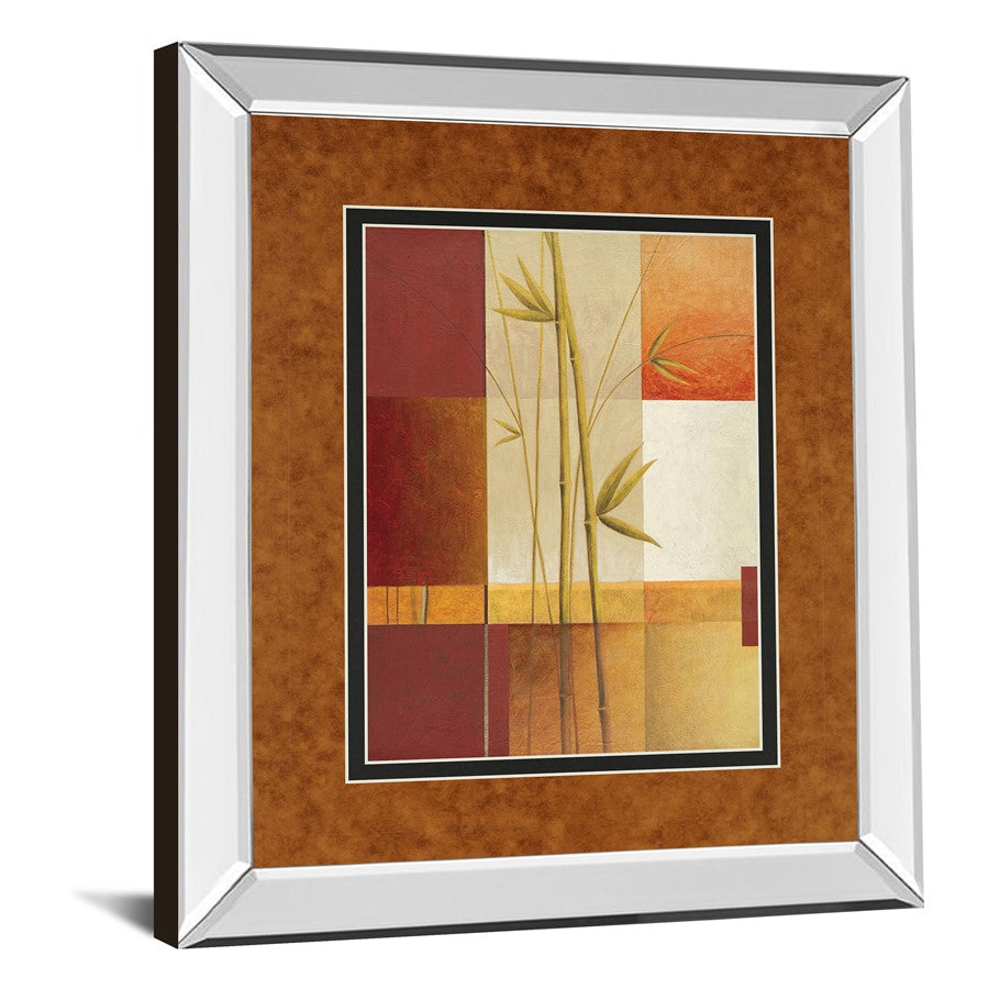 Classy Living Sunlit Harmony 34x40in Rectangular Wall Art | Contemporary Mirrored Frame and Multicolor Paper Art | Living Room & Bedroom | Model DM5131MF