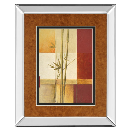 Classy Living Bamboo Harmony Wall Art 34x40in | Contemporary Mirrored Frame | Living Room, Bedroom & Office Decor | 3 x 34 x 40 in | Model DM5132MF