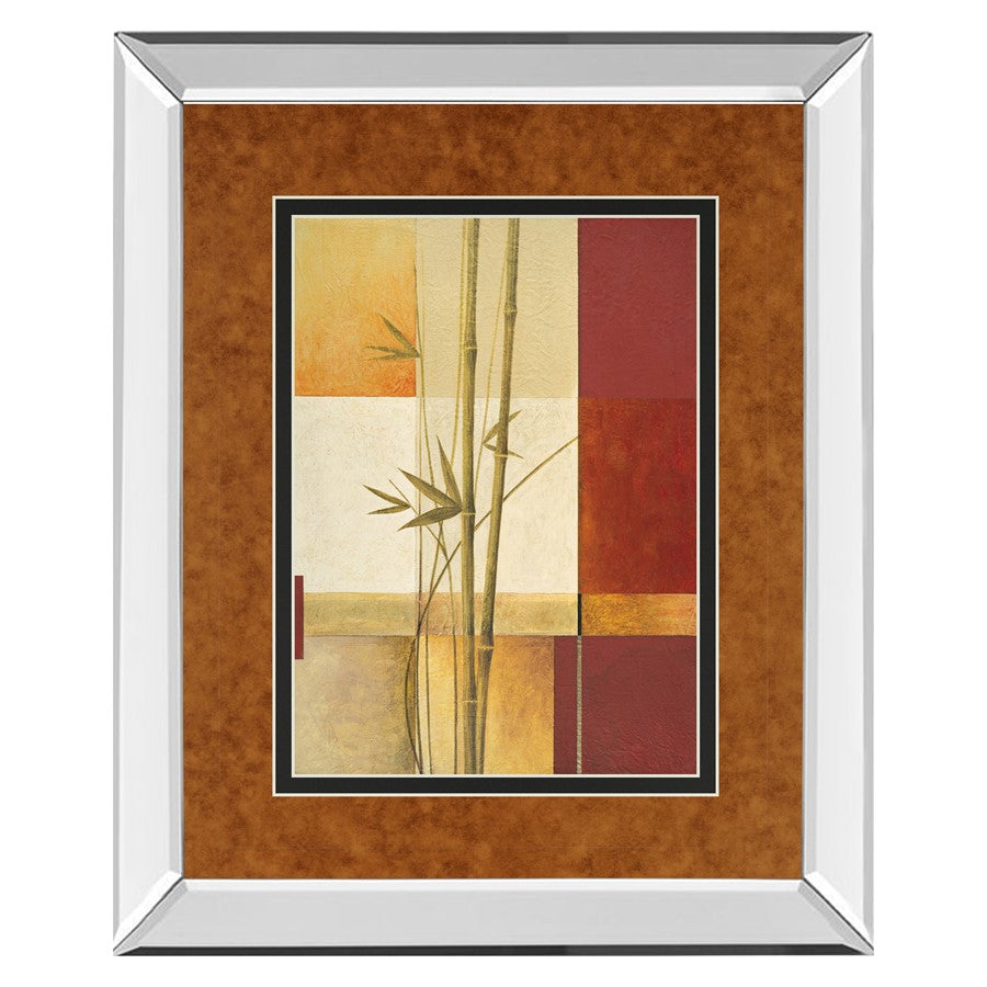 Classy Living Bamboo Harmony Wall Art 34x40in | Contemporary Mirrored Frame | Living Room, Bedroom & Office Decor | 3 x 34 x 40 in | Model DM5132MF