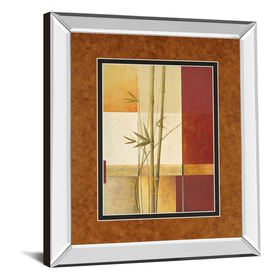 Classy Living Bamboo Harmony Wall Art 34x40in | Contemporary Mirrored Frame | Living Room, Bedroom & Office Decor | 3 x 34 x 40 in | Model DM5132MF