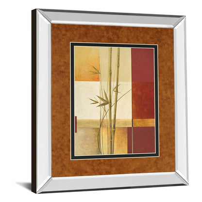Classy Living Bamboo Harmony Wall Art 34x40in | Contemporary Mirrored Frame | Living Room, Bedroom & Office Decor | 3 x 34 x 40 in | Model DM5132MF