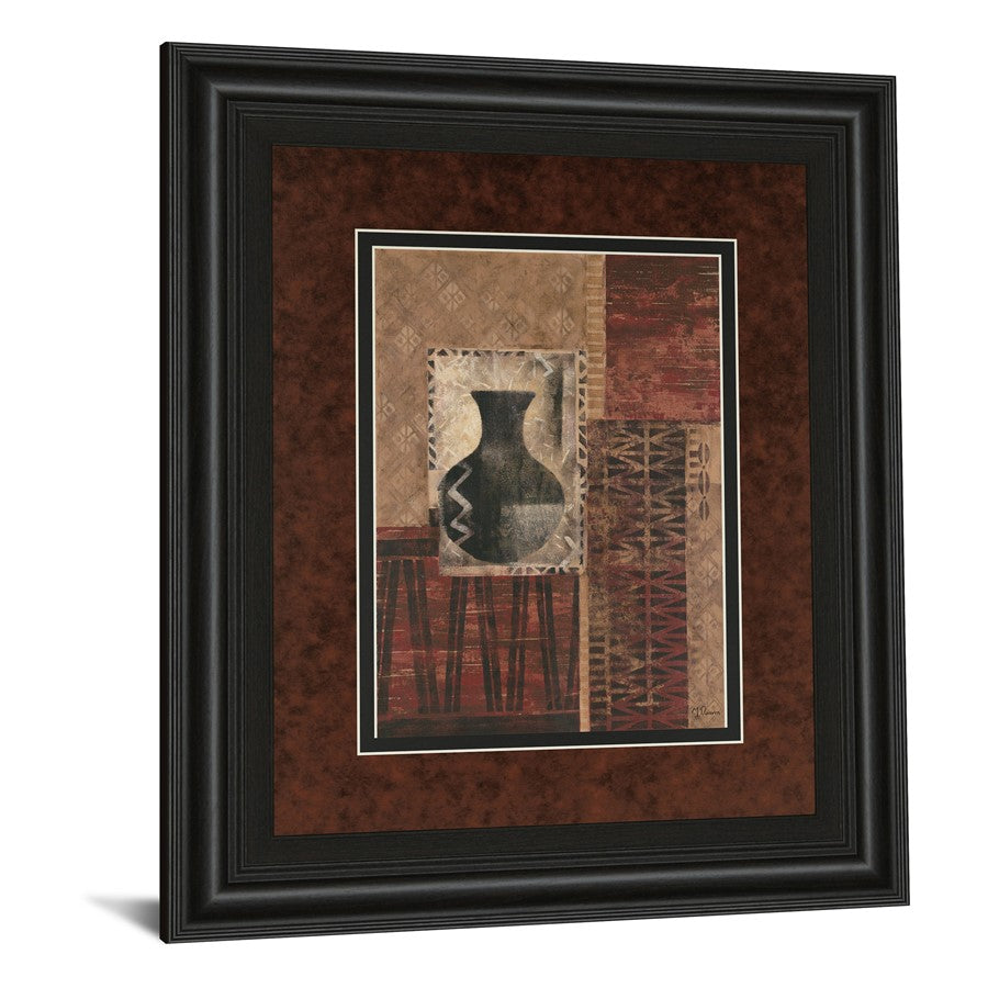 Classy Living Artifact Revival I 34x40in Wall Art | Contemporary Midnight Aura MDF Frame, Paper & Glass | Living Room & Office Decor | 34 x | Model DM5135