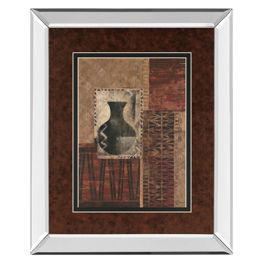 Classy Living Artifact Revival I 34x40in Wall Art | Contemporary Mirrored Frame and Multicolor Abstract | Living Room & Office Decor | 34 | Model DM5135MF