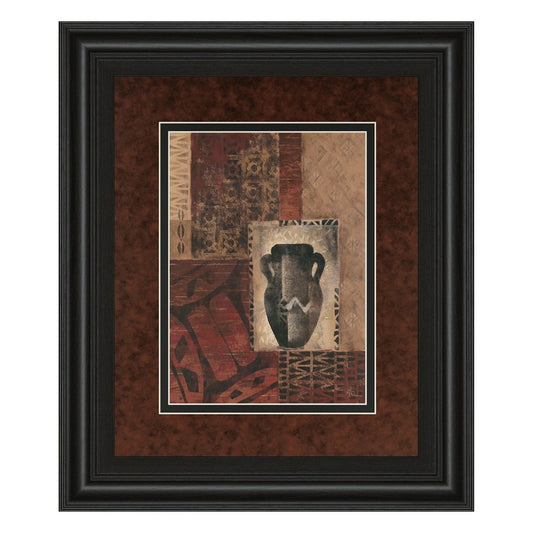 Classy Living Vessel Tapestry Wall Art 34x40in | Contemporary Multicolor Paper on MDF Frame | Living Room & Office Decor | 34 x 40 x 1 in | Model DM5136
