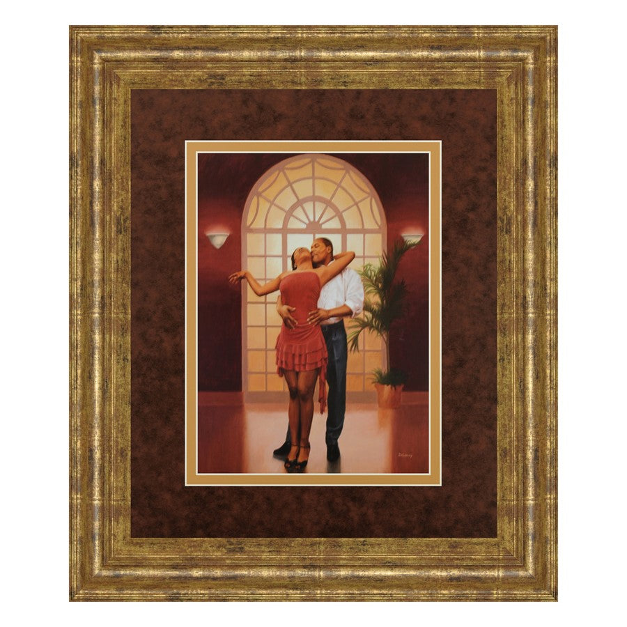 Classy Living Heavenly Arch 34x40in Framed Wall Art | Contemporary Gilded Radiance MDF Frame with Paper Print | Living Room & Bedroom Love | Model DM5138