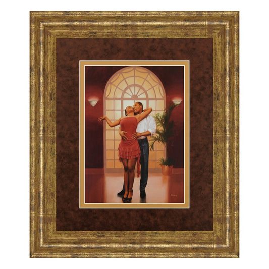 Classy Living Heavenly Arch 34x40in Framed Wall Art | Contemporary Gilded Radiance MDF Frame with Paper Print | Living Room & Bedroom Love | Model DM5138