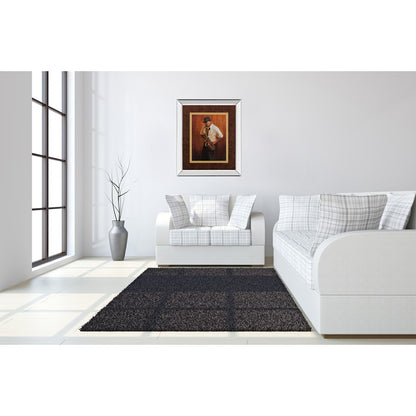 Classy Living Saxophone Serenade 34x40in Wall Art | Contemporary Mirrored Frame and Paper Print | Living Room & Music Room Decor | 34 x | Model DM5141MF
