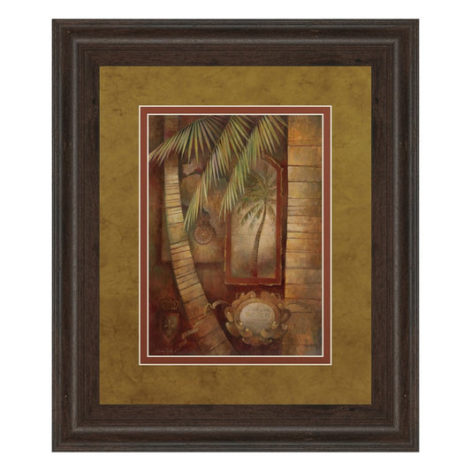 Classy Living Global Winds II 34x40in Wall Art | Contemporary Botanical Print in Cinnamon Mocha MDF Frame | Living Room & Office Decor | 1 | Model DM5153