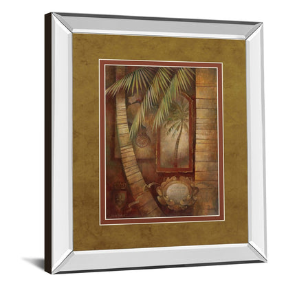 Classy Living Global Winds II 34x40in Wall Art | Contemporary Mirrored Frame and Botanical Print | Living Room & Bedroom Decor | 3 x 34 x | Model DM5153MF