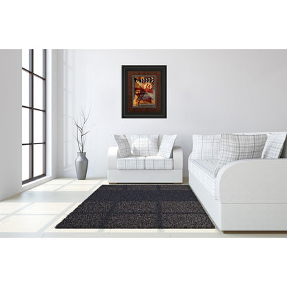 Classy Living Director's Cut 34x40in Framed Wall Art | Contemporary Midnight Aura MDF Frame with Paper Print | Home Theater & Living Room | Model DM5160