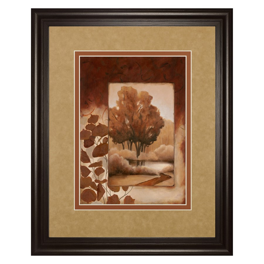Classy Living Amber Grove 34x40in Wall Art | Traditional Black MDF Frame with Paper Art | Living Room & Study Decor | 1 x 34 x 40 in | Model DM5164
