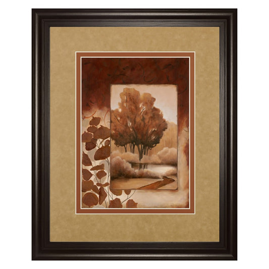 Classy Living Amber Grove 34x40in Wall Art | Traditional Black MDF Frame with Paper Art | Living Room & Study Decor | 1 x 34 x 40 in | Model DM5164