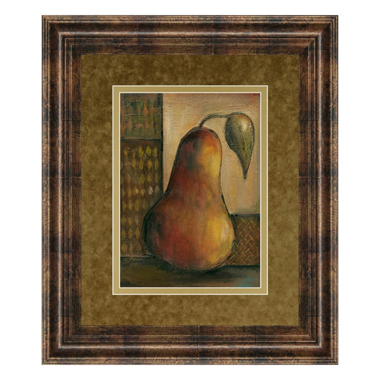 Classy Living Peralicous I Wall Art Double Mat 34x40 | Contemporary Dark Chocolate MDF Frame and Paper Art | Living Room & Dining Room | Model DM5169