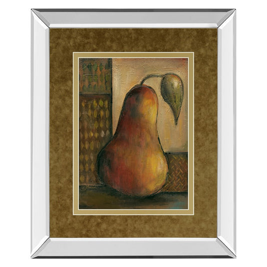 Classy Living Peralicous I 34x40in Wall Art | Contemporary Mirrored Frame with Abstract Pear Art | Living Room & Office Decor | 34 x 40 x | Model DM5169MF