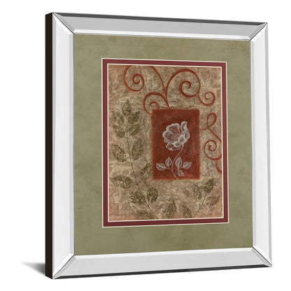 Classy Living Botanical Whispers Wall Art 34x40in | Contemporary Mirrored Frame Floral Print | Living Room, Bedroom & Office Decor | 40 | Model DM5174MF