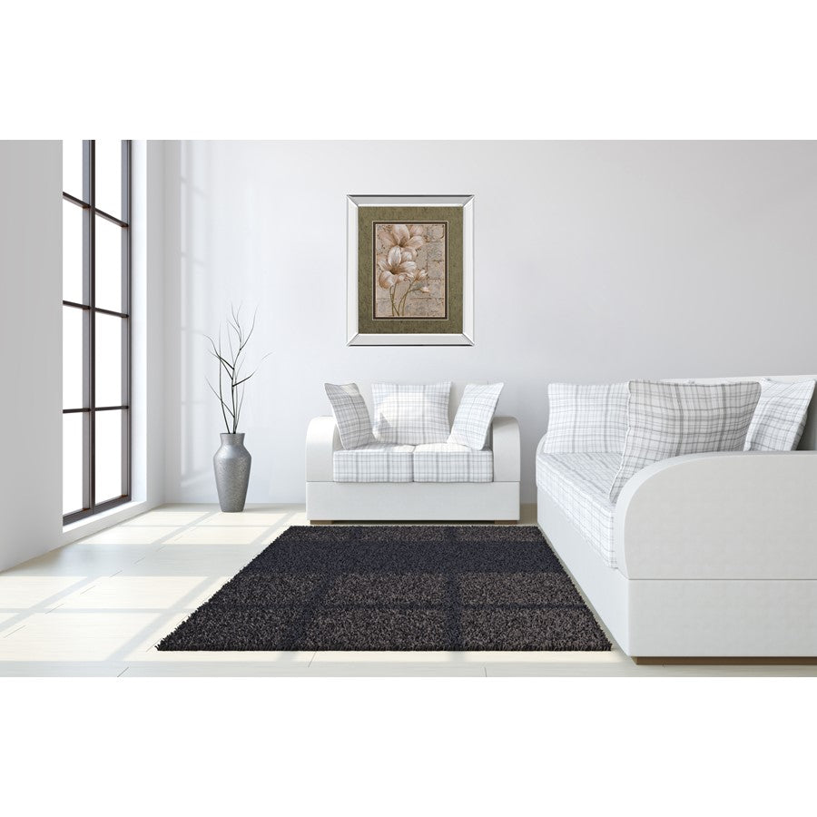 Classy Living Lillies Elegance Wall Art 34x40in | Contemporary Mirrored Frame with Double Matting | Living Room & Bedroom Botanical Decor | Model DM5198MF