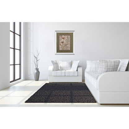 Classy Living Lillies Elegance Wall Art 34x40in | Contemporary Mirrored Frame with Double Matting | Living Room & Bedroom Botanical Decor | Model DM5198MF