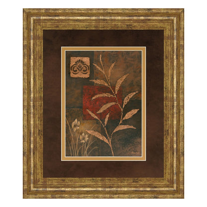 Classy Living Copper Rhythm II 34x40in Wall Art | Contemporary Mixed Media on Paper with Gilded Radiance Frame | Living Room & Office Decor | Model DM5202