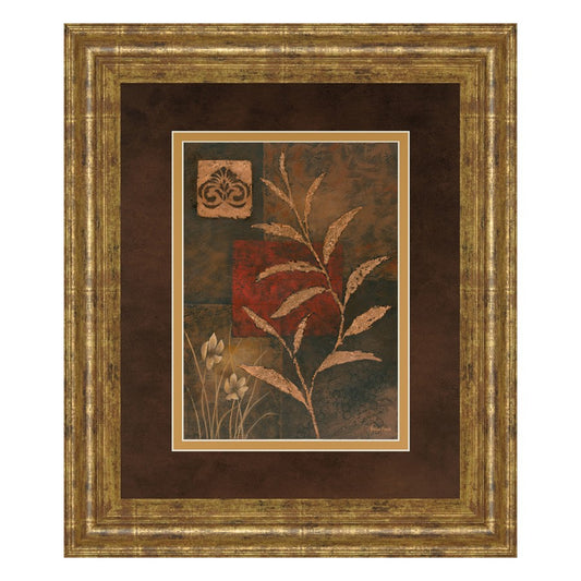 Classy Living Copper Rhythm II 34x40in Wall Art | Contemporary Mixed Media on Paper with Gilded Radiance Frame | Living Room & Office Decor | Model DM5202