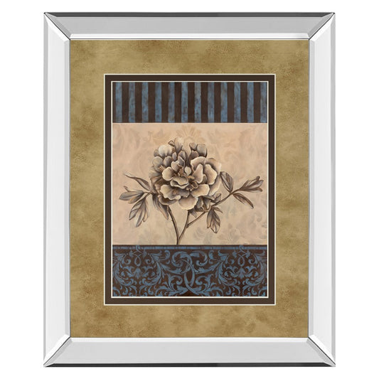 Classy Living Rose Refined I 34x40 Wall Art | Contemporary Mirrored Frame | Living Room & Bedroom Decor | 34 x 40 x 3 in | Model DM5215MF