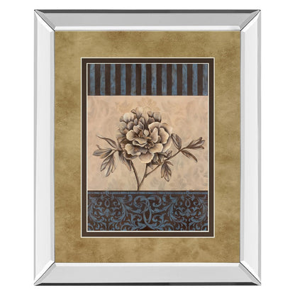 Classy Living Rose Refined I 34x40 Wall Art | Contemporary Mirrored Frame | Living Room & Bedroom Decor | 34 x 40 x 3 in | Model DM5215MF