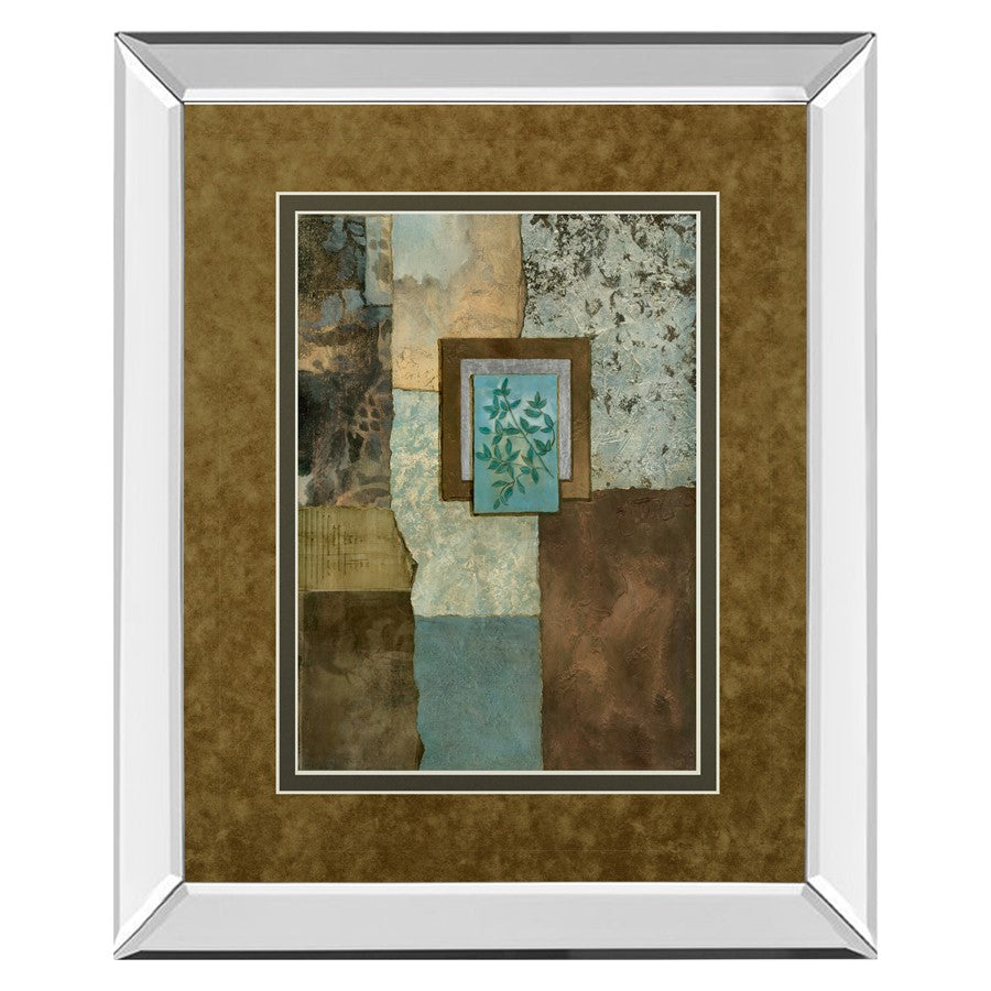 Classy Living Botanical Harmony 34x40in Wall Art | Contemporary Mirrored Frame & Botanical Print | Living Room & Office Decor | 34 x 40 x | Model DM5217MF