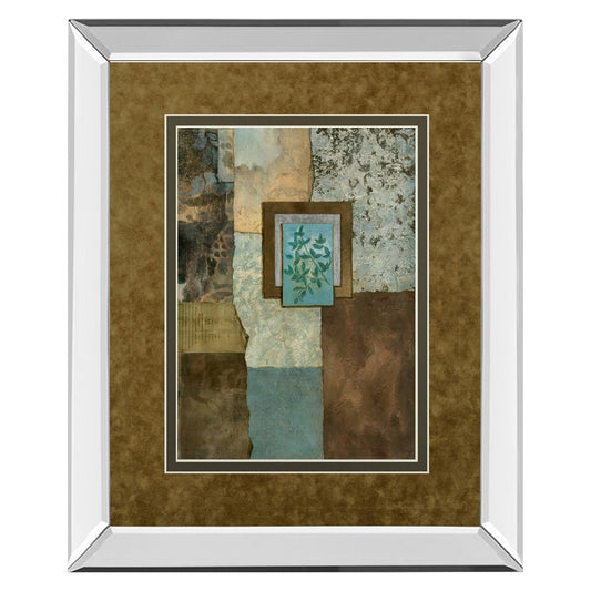 Classy Living Botanical Harmony 34x40in Wall Art | Contemporary Mirrored Frame & Botanical Print | Living Room & Office Decor | 34 x 40 x | Model DM5217MF