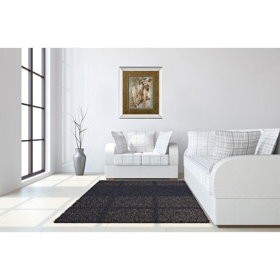 Classy Living Wisteria Elegance 34x40in Wall Art | Transitional Botanical Print with Mirrored Frame | Living Room & Bedroom Decor | 34 x | Model DM5229MF